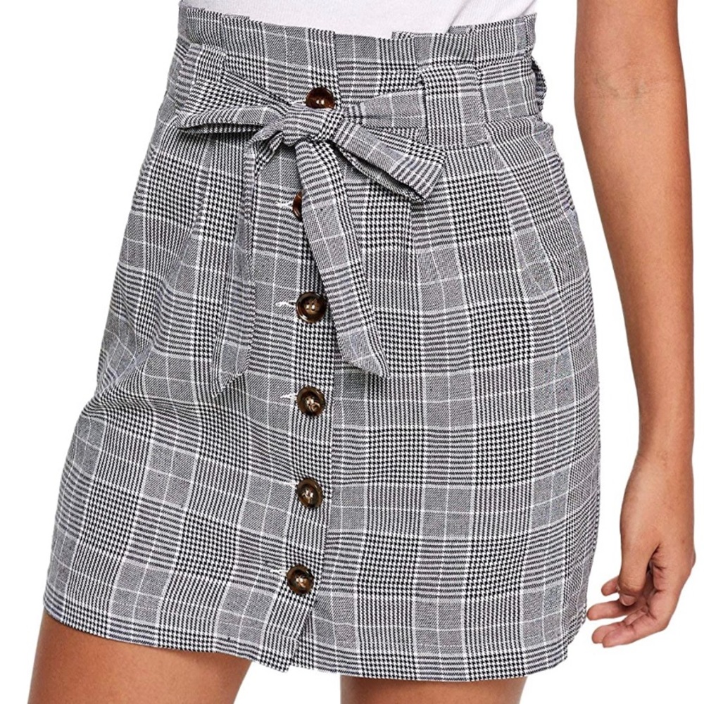 BRAND NEW Plaid Mini Skirt